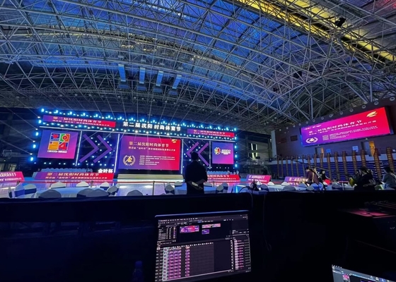 다이 캐스팅 알루미늄 P4.81 야외 LED 디스플레이 임대 RGB 풀 컬러 LED 화면 높은 밝기