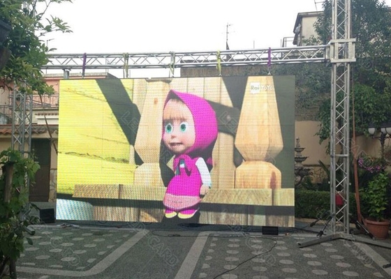 다이 캐스트 알루미늄 야외 / 실내 렌터 LED 디스플레이 RGB 풀 컬러 SMD P4 LED 모듈