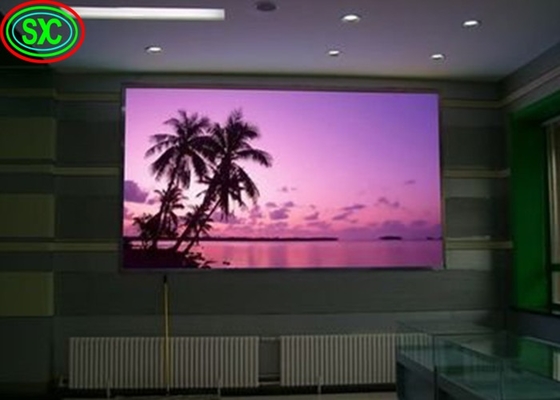 P4 전체 컬러 실내 LED 비디오 벽 화면 80*40 모듈 해상도 광고 게시판