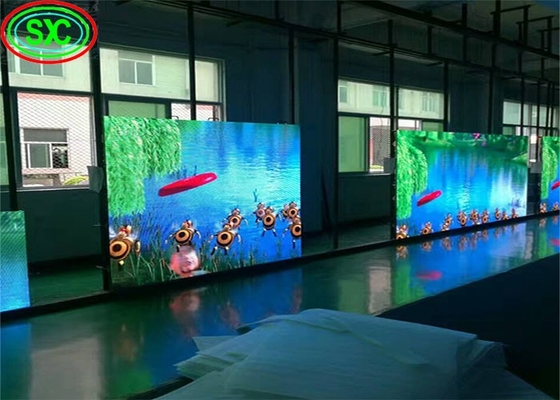 렌터 스크린 다이 캐스트 알루미늄 캐비닛 광고 RGB 실내 P3.91 1R1G1B HD LED 모니터