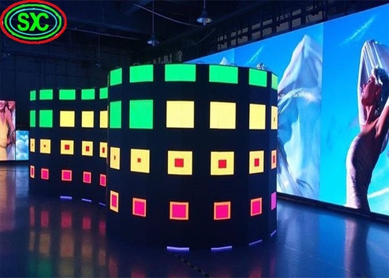내구성 유연 유연 필름 세트 LED 스크린 광고 비디오 벽 SMD2525 1R1G1B 사이니지 패널