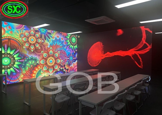 캔베스트 V 시리즈 500x500mm Cob P1.2 P1.5 P1.9 P2.6 P2.9 실내 오른쪽 각 LED 디스플레이 화면 90도 코너 LED 비디오 벽