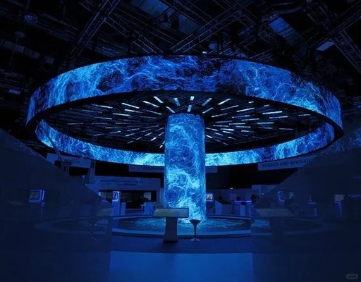 맞춤형 크기 소프트 필름 그룹 광고 유연 LED 풀 컬러 화면 4mm 픽셀 곡선 스틸 캐비닛