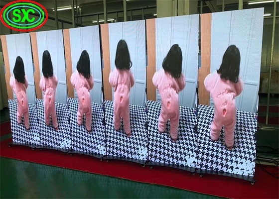 폴더블 스탠드와 함께 휴대용 울트라 얇은 실내 P3.91 LED 포스터 디스플레이