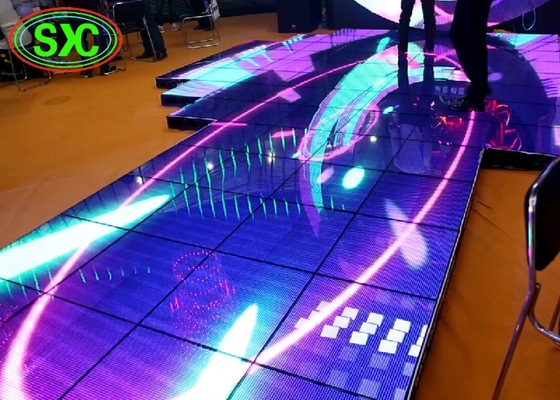 P3.91 실내 전색 LED 조명 댄스 플로어 250*250mm LED 모듈 65410점/평방미터