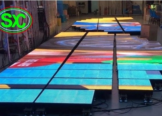 P3.91 실내 전색 LED 조명 댄스 플로어 250*250mm LED 모듈 65410점/평방미터