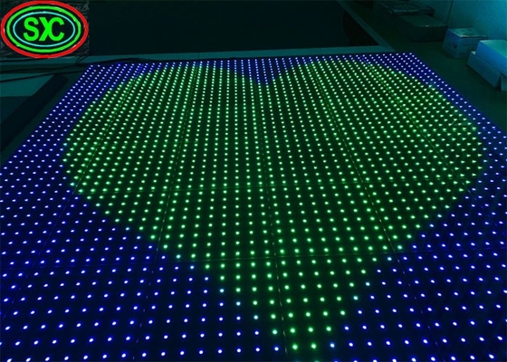 파티 이벤트 실내 야외 LED 댄스 플로어 스크린 500*1000mm 캐비닛 풀 컬러