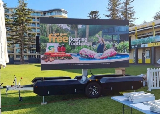 High Brightness Mobile Truck LED Display 320*160mm Module Size Full Color Tube Chip 5000-8000 Nits Perfect for Mobile Ads
