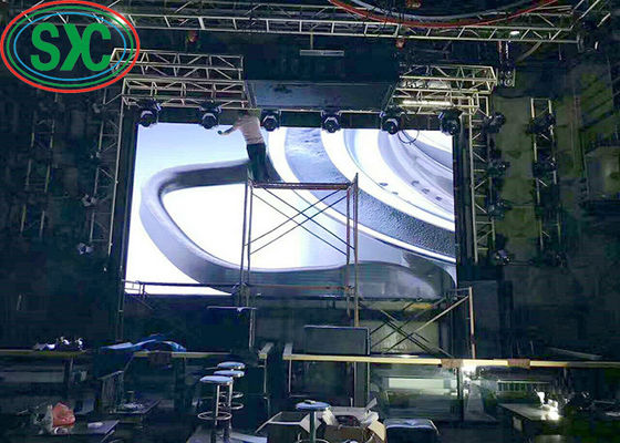 P4 풀 컬러 헝깅 LED 렌터 스크린, 높은 밝기, 3 년 보증 경기장 둘레 LED 디스플레이