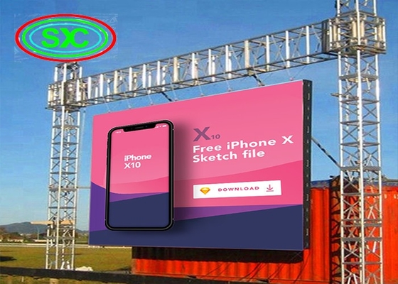 렌터 소프트 모듈 멀티 스크린 P6 LED 비디오 디스플레이 야외 방수 HD 고해상도
