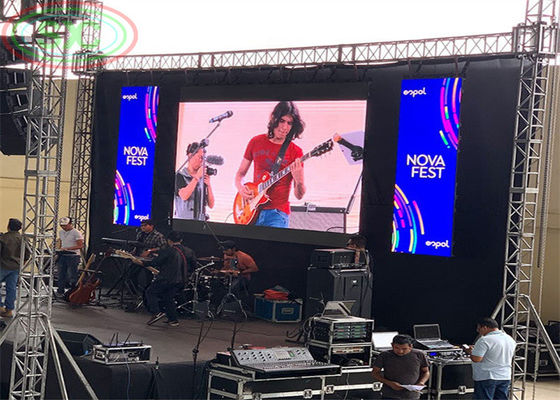 무대 배경 비디오 벽 패널 이벤트 실내 임대 LED 스크린 세트 P4.81 LED 디스플레이