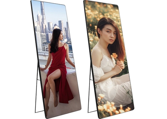 실내 P2.5 풀 컬러 미러 LED 디스플레이 무선 USB 4G WiFi 스마트 컨트롤 포스터