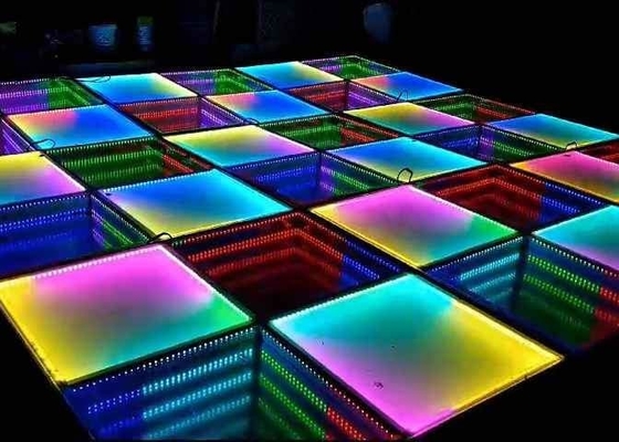 P4.81 LED 댄스 플로어 결혼식 댄스 플로어 이벤트 파티용 자석 3D LED 풀 컬러 패널