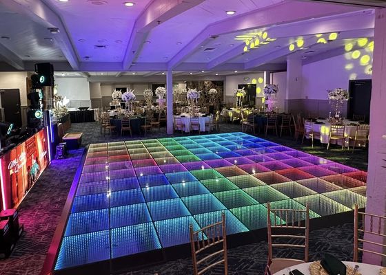 휴대용 4.81mm LED 댄스 플로어 패널 SMD3535 풀 컬러 비디오 월