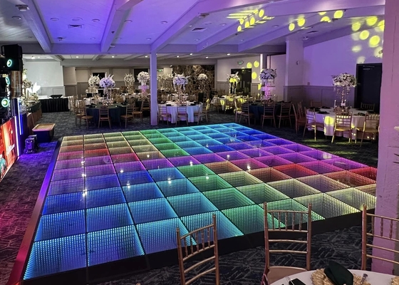 IP65 P6 LED DJ 스테이지 댄스 플로어 방수 전력 캐비닛 LSN 시스템