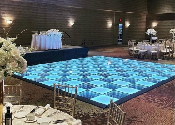 P3.91 실내 전색 LED 조명 댄스 플로어 250*250mm LED 모듈 65410점/평방미터