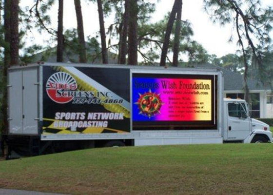 P6 옥외 이동식 LED 스크린 IP65 방수 5000cd/㎡ 밝기