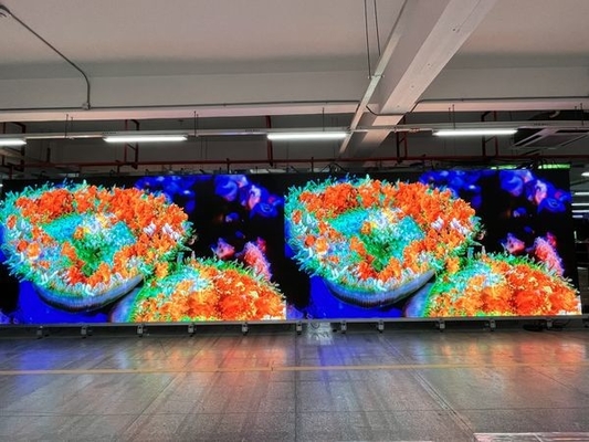 높은 밝기 SMD LED 렌터 스크린과 철 캐비닛, 40,000 점 / 평방 미터