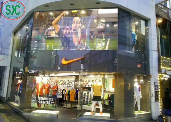 높은 밝기 풀 컬러 투명한 디스플레이 SMD2525 IP54 장수 투명한 LED 화면