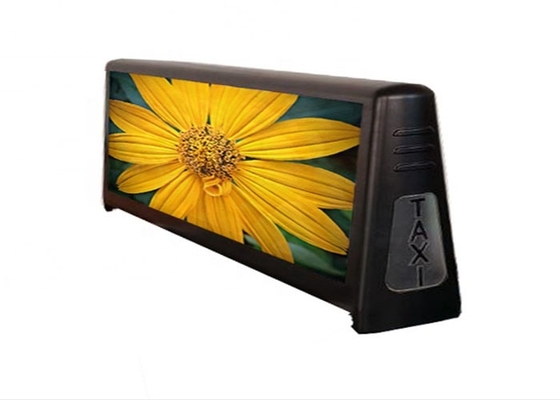 IP65 P4 택시 지붕 전색 자동차 LED 로고 외관 광고 화면 설치가 쉽습니다