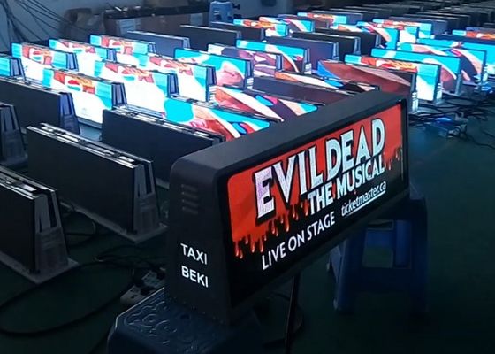 P5 쌍면 택시 지붕 LED 디스플레이 IP65 방수