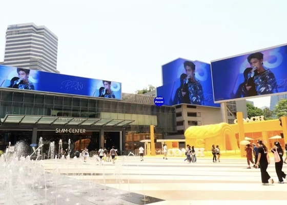 HD 렌터 플렉서블 플리커 무료 P10 LED 디스플레이 박스 1/4 스캔 모드 IP67