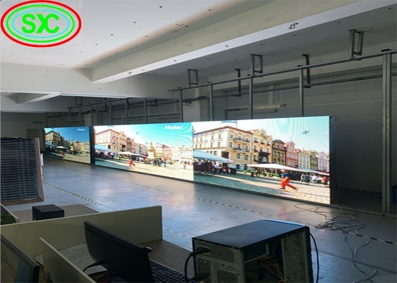 실내 렌터 캐비닛 RGB LED 디스플레이 화면 고해상도 P8 1/4 스캔 모드
