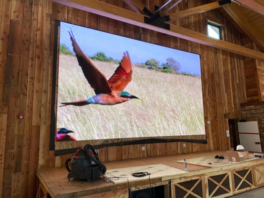 실내 렌터 캐비닛 RGB LED 디스플레이 화면 고해상도 P8 1/4 스캔 모드