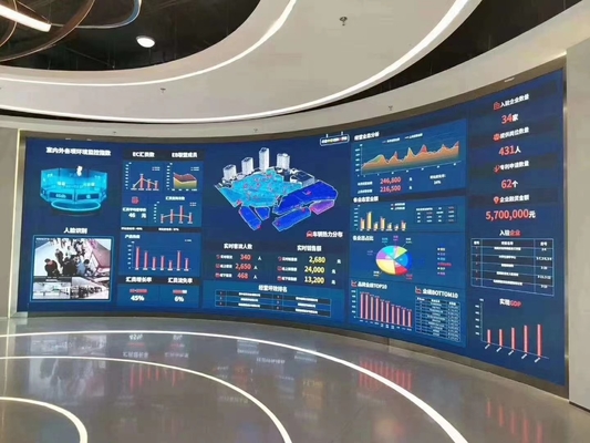 LED 디스플레이 화면 P4.81 곡선 화면, 임대 용도로 적합, 고품질