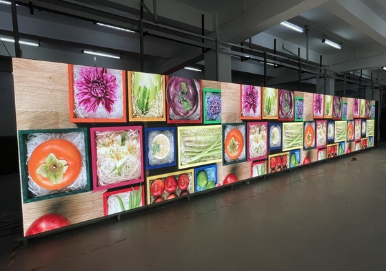 높은 전송률 정적 야외 풀 컬러 LED 디스플레이 1000x1000mm 캐비닛