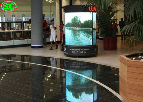 좋은 가격 연약한 살아있는 사건을 위한 P4 실내 풀 컬러 둥근 광고 LED ScreensCylindrical 온라인으로