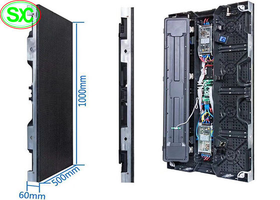 사건을 위한 실내 풀 컬러 P4.81 임대 LED 스크린 전시 500x1000mm