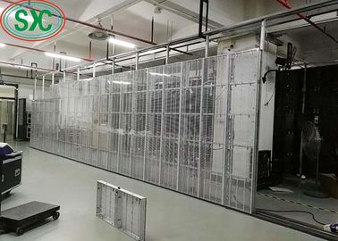 광대 관점 투명 풀 컬러 LED 그리드 스크린 3년 보증