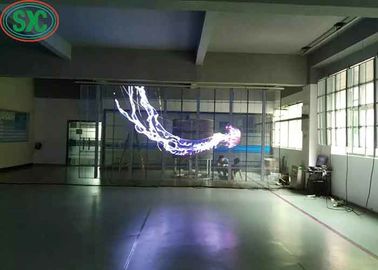 광대 관점 투명 풀 컬러 LED 그리드 스크린 3년 보증