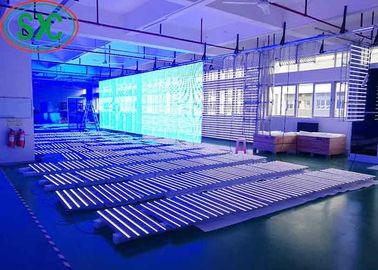 LED 투명 화면 높은 밝기 풀 컬러 투명 벽 32768점/평방 미터 대여
