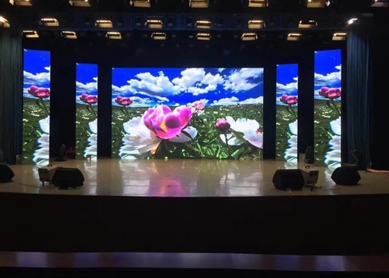 울트라 클리어 대형 스테이지 스크린 풀 컬러 P3.91 투명한 LED 스크린