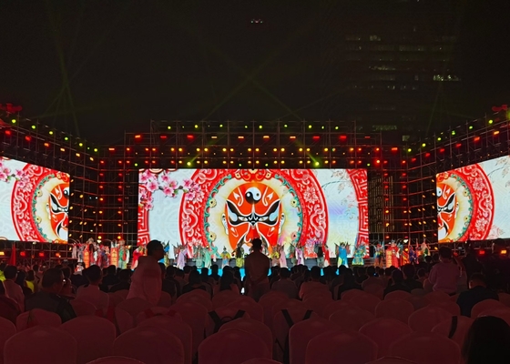 P4 하닝 LED 디스플레이 다이 캐스트 알루미늄 SMD2121 512mm X 512mm 베이스 다이 캐스트 알루미늄 하우징 64 X32 점 행렬