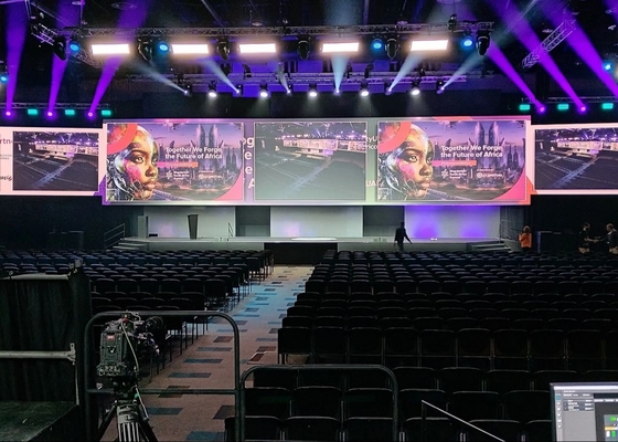 전체 컬러 야외 LED 렌터 스크린2.5mm 픽셀 피치 투명한 비디오 디스플레이