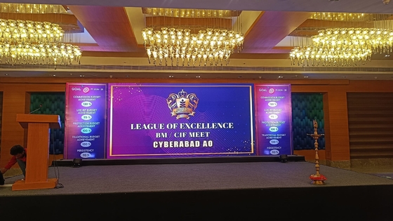캐비닛 640x640mm LED 패널 화면 P2.5 네이션스타 LED HD LED 비디오 벽 화면,3840hz 갱신 속도,1000nit 밝기