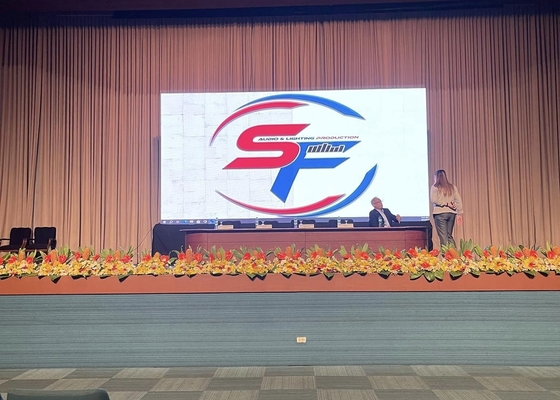 고해상도 실내 풀 컬러 LED 디스플레이 HD 4mm 픽셀 피치 Stge Wall