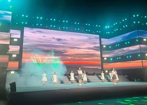 콘서트 무대 임대 다이 캐스트 알루미늄 실내 풀 컬러 LED 디스플레이 P5 HD 대형 화면 고해상도