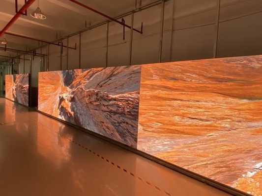 다이 캐스팅 알루미늄 스테이지 스크린 대형 HD 160x160mm P2.5 실내 초고화질 에너지 절약 LED 비디오 벽