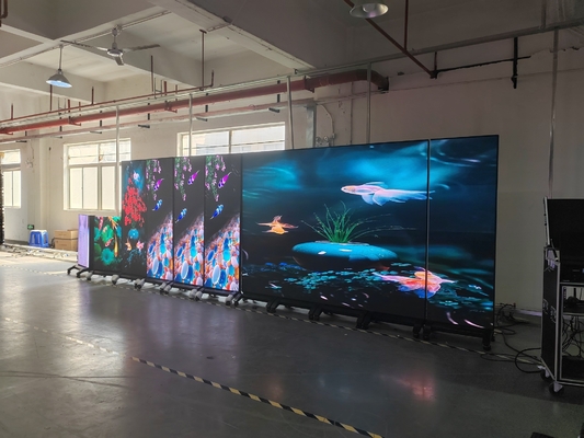 고해상도 SMD2121 RGB LED 디스플레이 다이 캐스트 알루미늄 화면 내구성 64*32 점 행렬 해상도