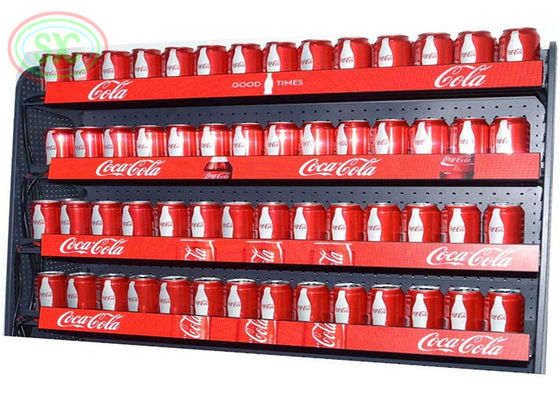 Full Color P1.875 LED Shelf Screen 900x60mm 800cd/sqm Indoor Display