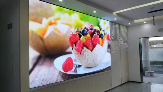 P2 실내 풀 컬러 LED 디스플레이 512x512mm 다이 캐스팅 알루미늄 패널 고해상도 LED 비디오 벽 화면