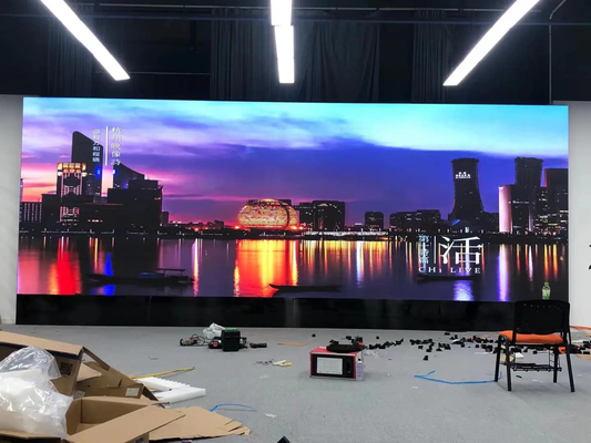 P2 실내 풀 컬러 LED 디스플레이 512x512mm 다이 캐스팅 알루미늄 패널 고해상도 LED 비디오 벽 화면