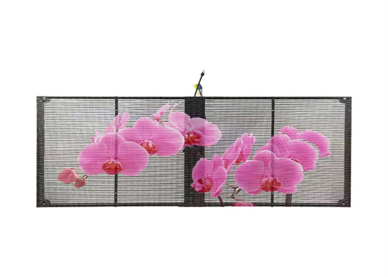 높은 밝기 투명한 LED 표지판 G3.91-7.82 LED 디스플레이 1000*500mm 주사형 알루미늄
