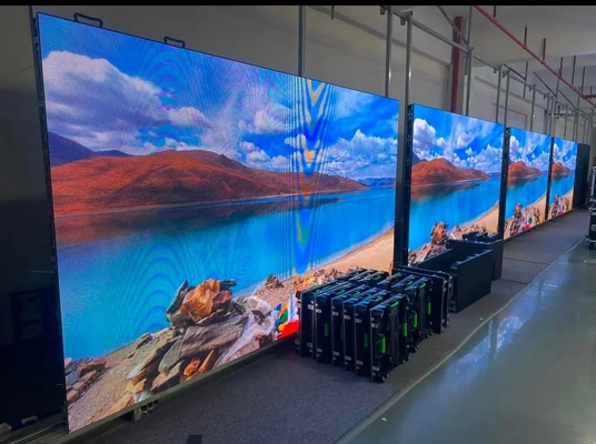 야외 대여 방수 P4 경기장 LED 디스플레이 RGB 비디오 고정