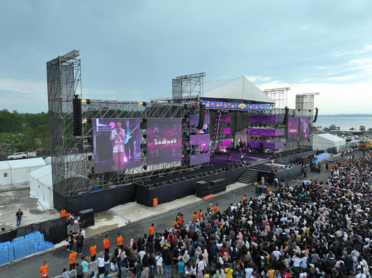 P6 넓은 응용을 위한 120° 수평 및 60° 수직 시야각의 야외 풀 컬러 LED 디스플레이