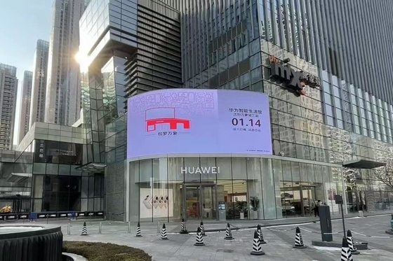 P6 넓은 응용을 위한 120° 수평 및 60° 수직 시야각의 야외 풀 컬러 LED 디스플레이